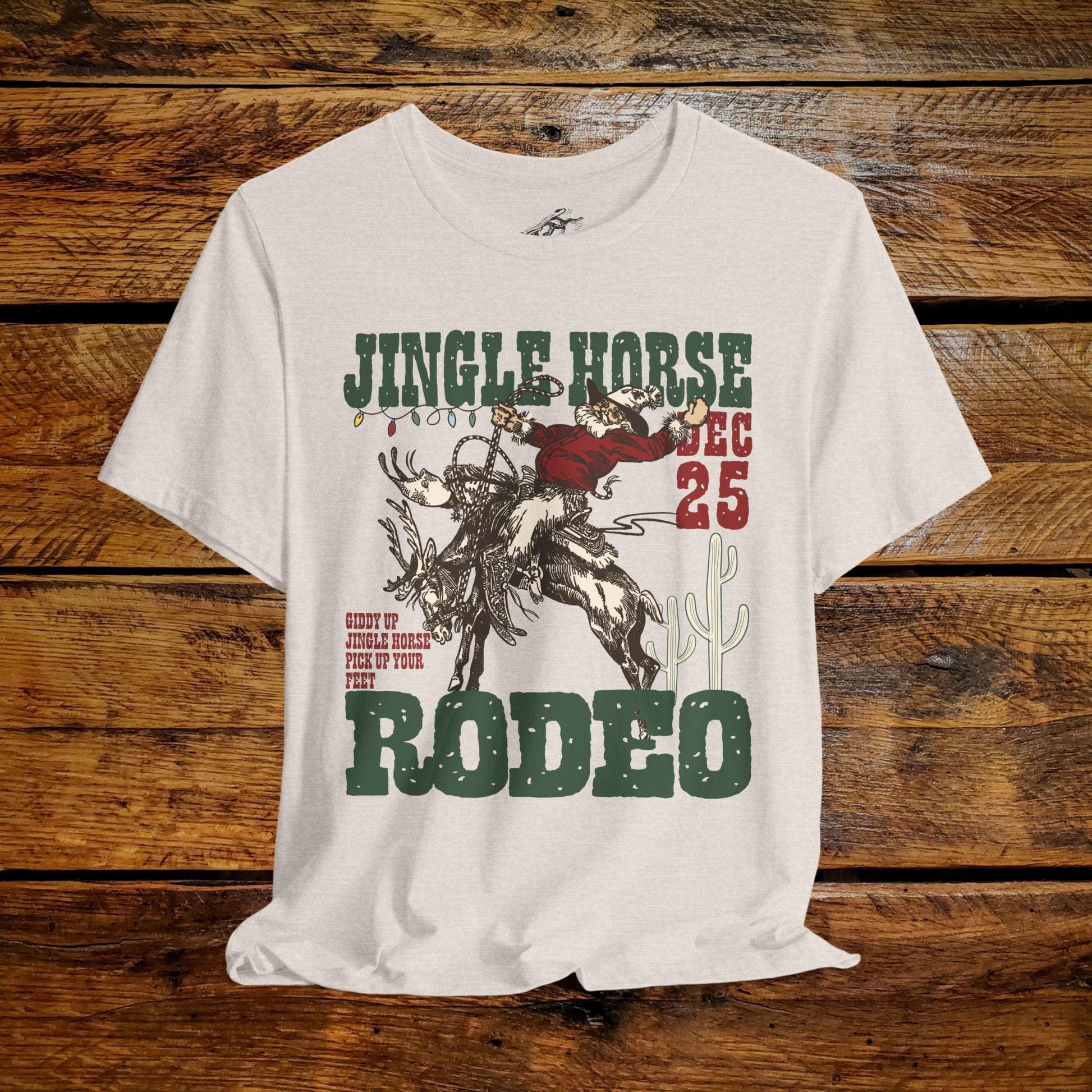 Jingle Horse Rodeo - Premium Extra Soft Vintage Western Tee Shirt - Pick Your Color - Baby, Toddler, Youth, Adult Sizes