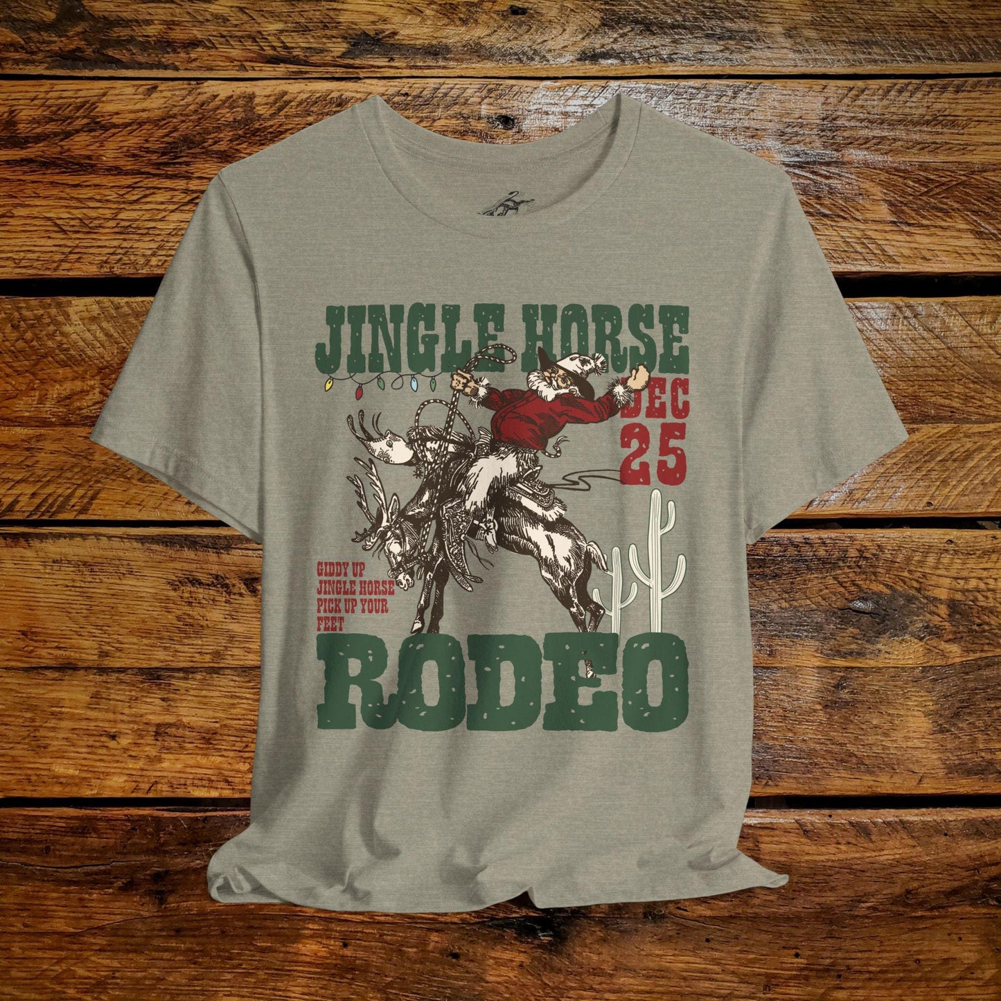 Jingle Horse Rodeo - Premium Extra Soft Vintage Western Tee Shirt - Pick Your Color - Baby, Toddler, Youth, Adult Sizes