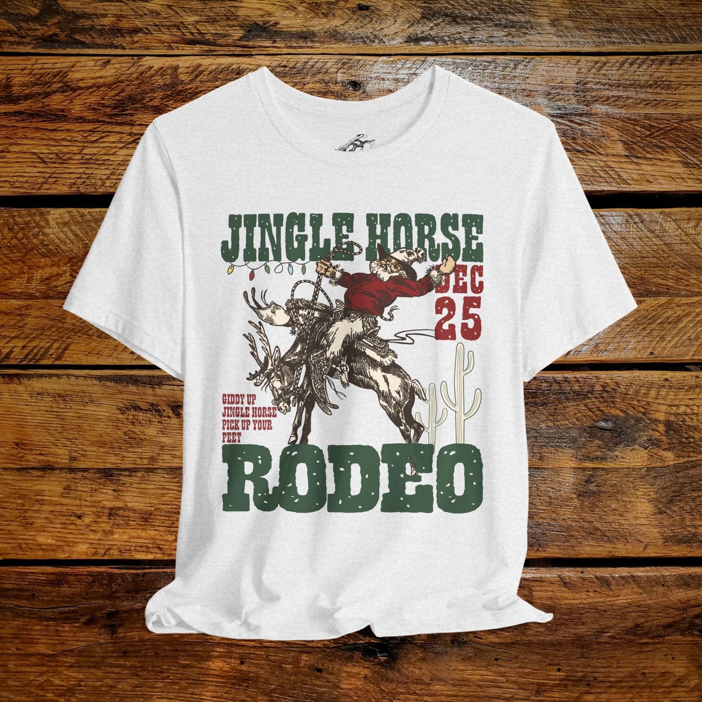 Jingle Horse Rodeo - Premium Extra Soft Vintage Western Tee Shirt - Pick Your Color - Baby, Toddler, Youth, Adult Sizes