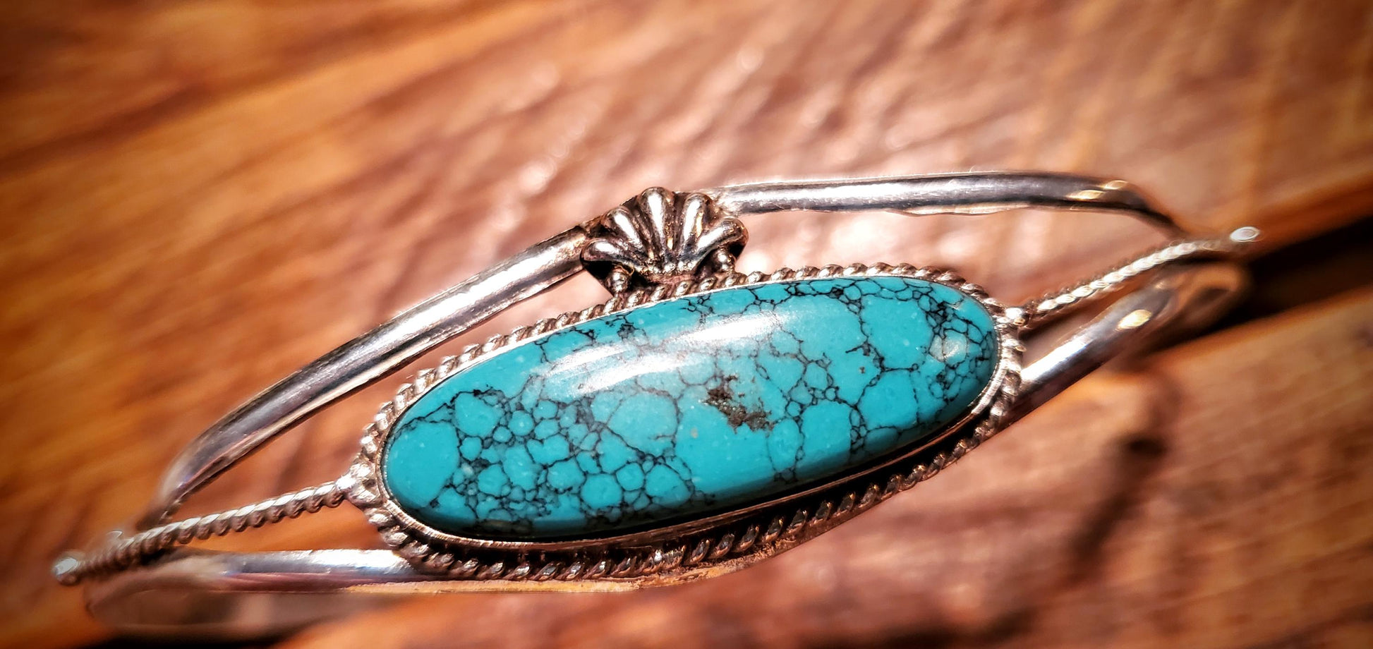 Sterling Silver & Turquoise Bangle Bracelet