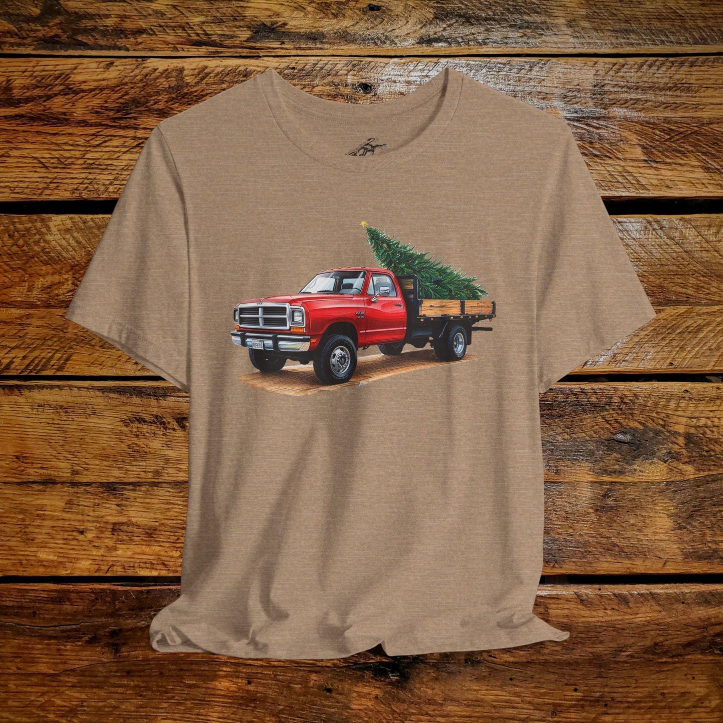 Vintage Ranch Truck & Christmas Tree - Premium Extra Soft Vintage Western Tee Shirt - Pick Your Color - Baby, Toddler, Youth, Adult Sizes