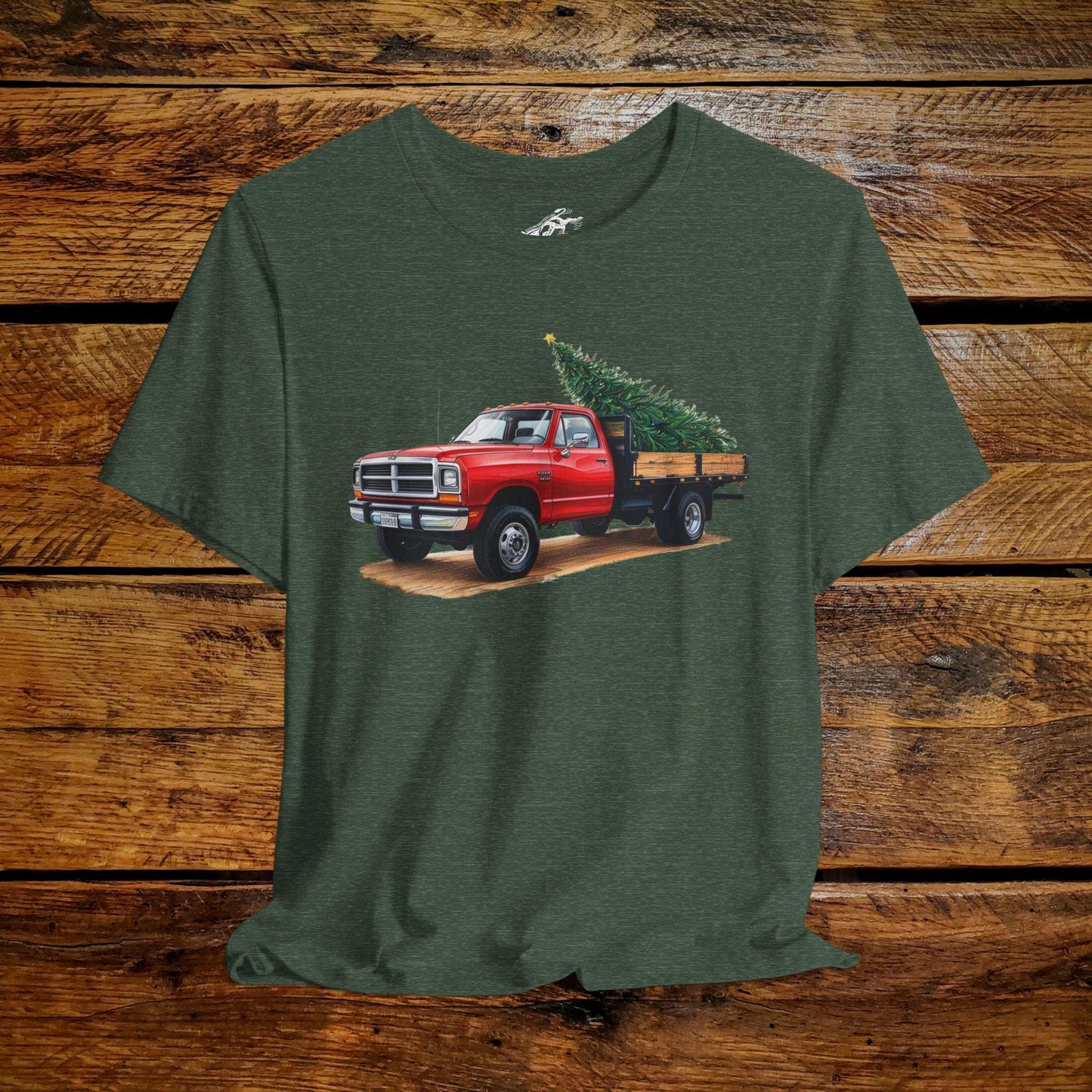 Vintage Ranch Truck & Christmas Tree - Premium Extra Soft Vintage Western Tee Shirt - Pick Your Color - Baby, Toddler, Youth, Adult Sizes