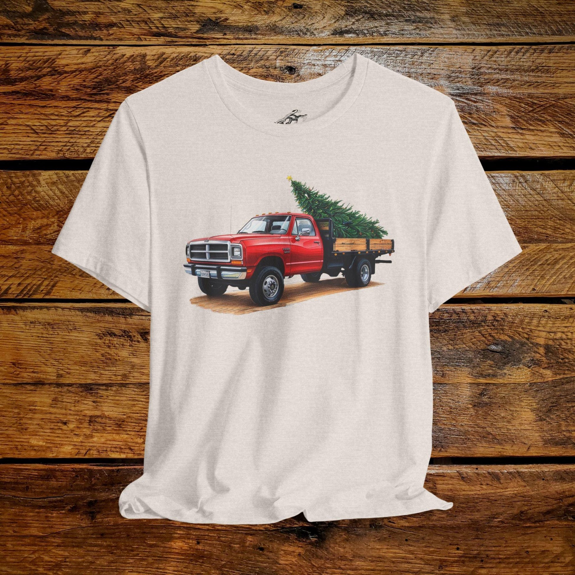 Vintage Ranch Truck & Christmas Tree - Premium Extra Soft Vintage Western Tee Shirt - Pick Your Color - Baby, Toddler, Youth, Adult Sizes