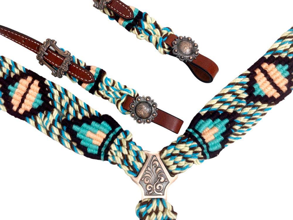 Handwoven Western Breastcollar & Headstall Set