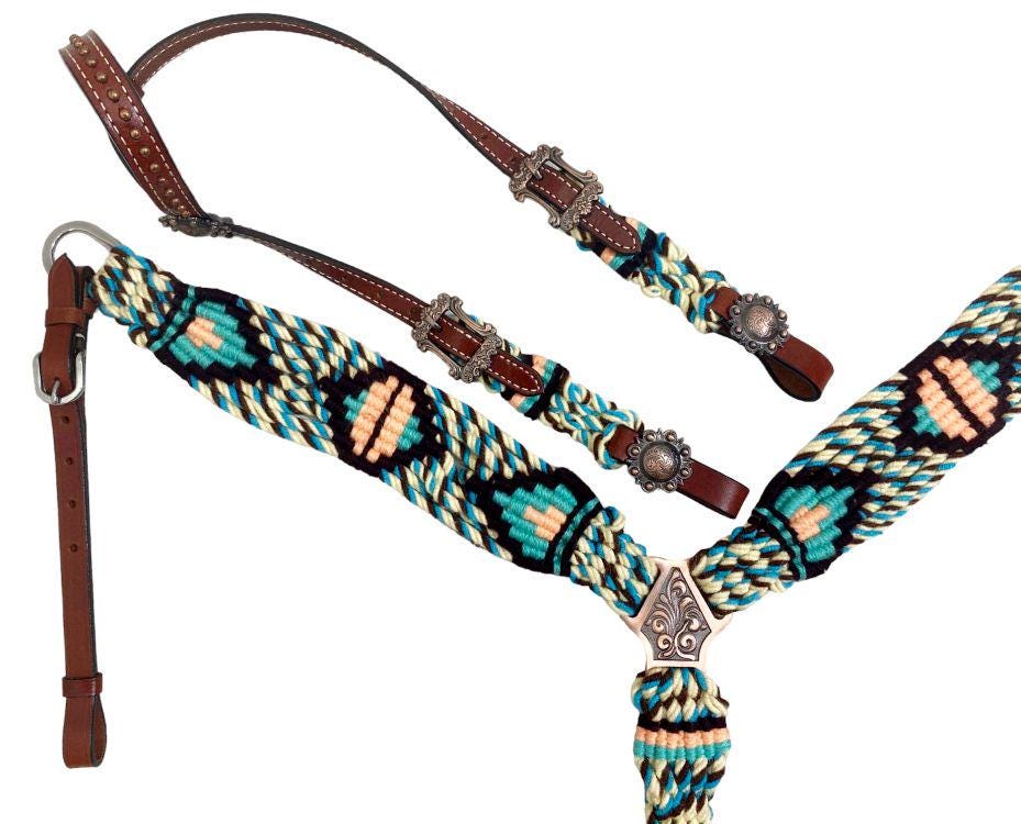 Handwoven Western Breastcollar & Headstall Set