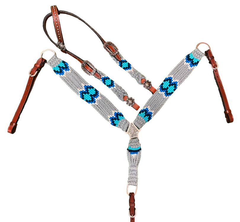 Handwoven Western Breastcollar & Headstall Set