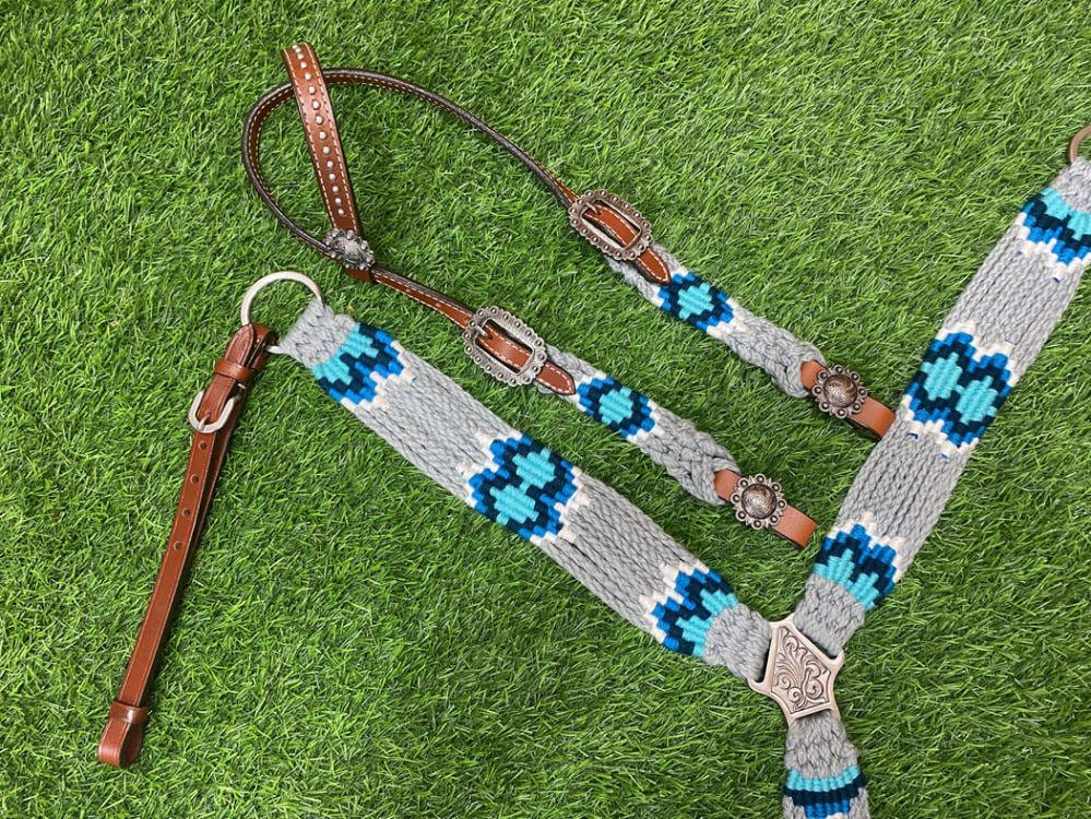 Handwoven Western Breastcollar & Headstall Set