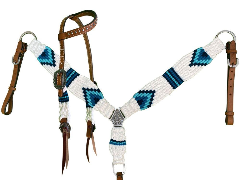 Handwoven Pony Western Breastcollar & Headstall Set