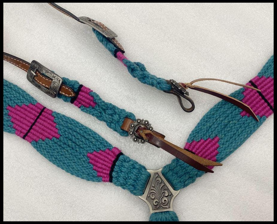 Handwoven Western Breastcollar & Headstall Set