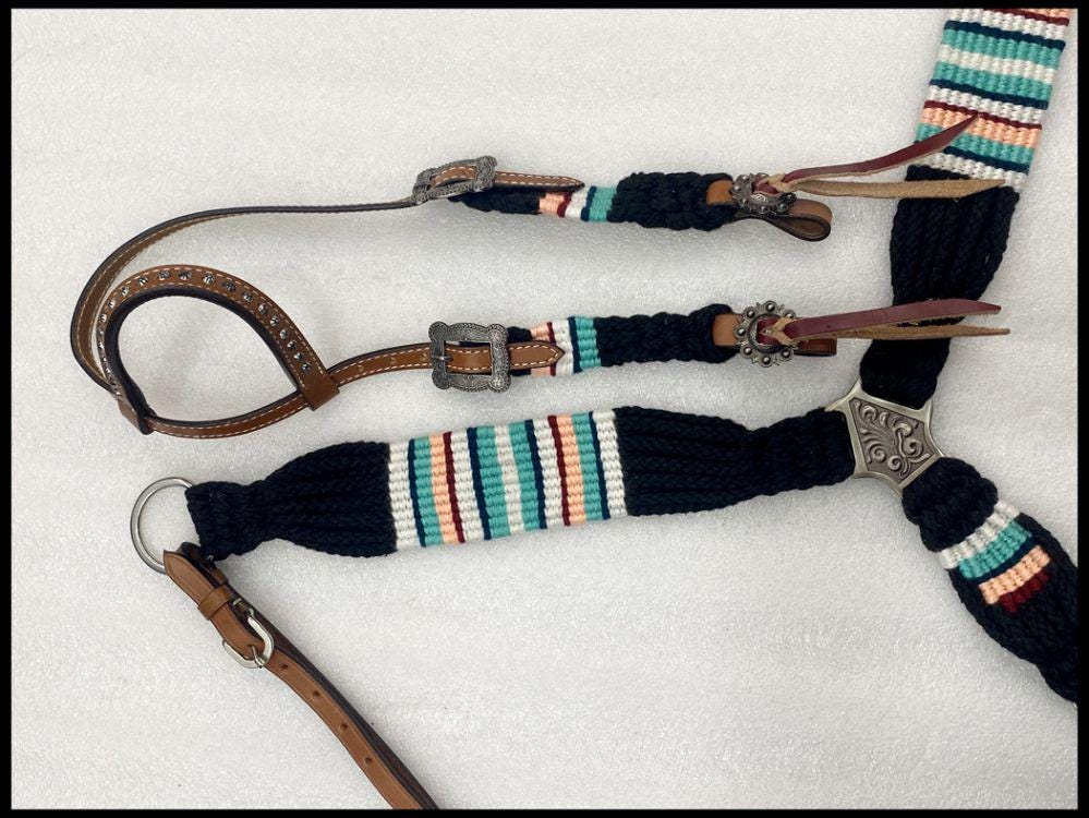 Handwoven Western Breastcollar & Headstall Set