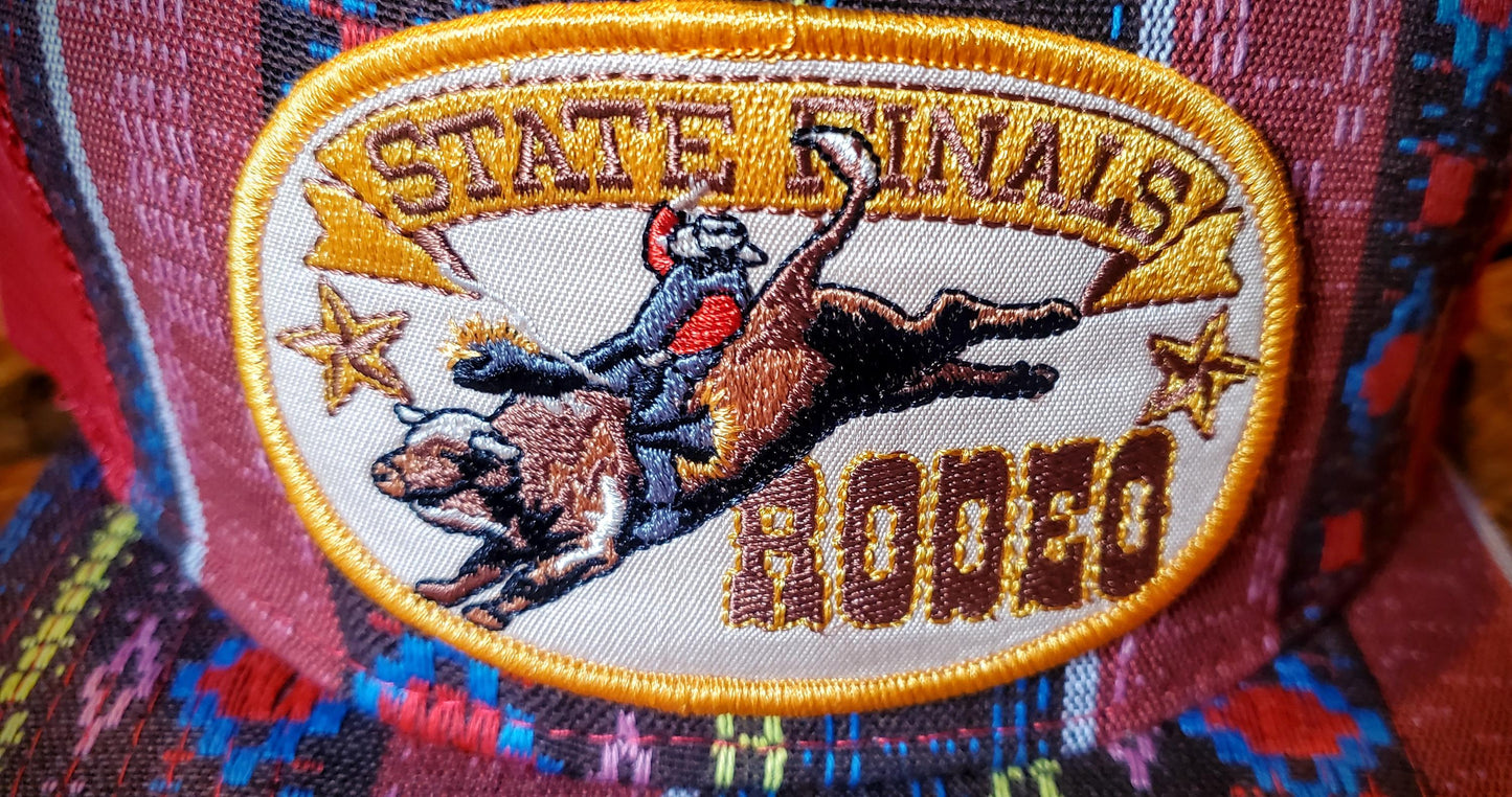 Vintage State Rodeo Western Retro Trucker Hat - Infant, Youth, & Adult Sizes