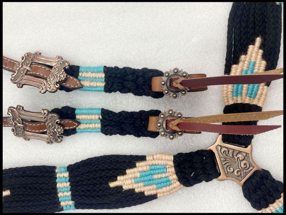 Handwoven Western Breastcollar & Headstall Set