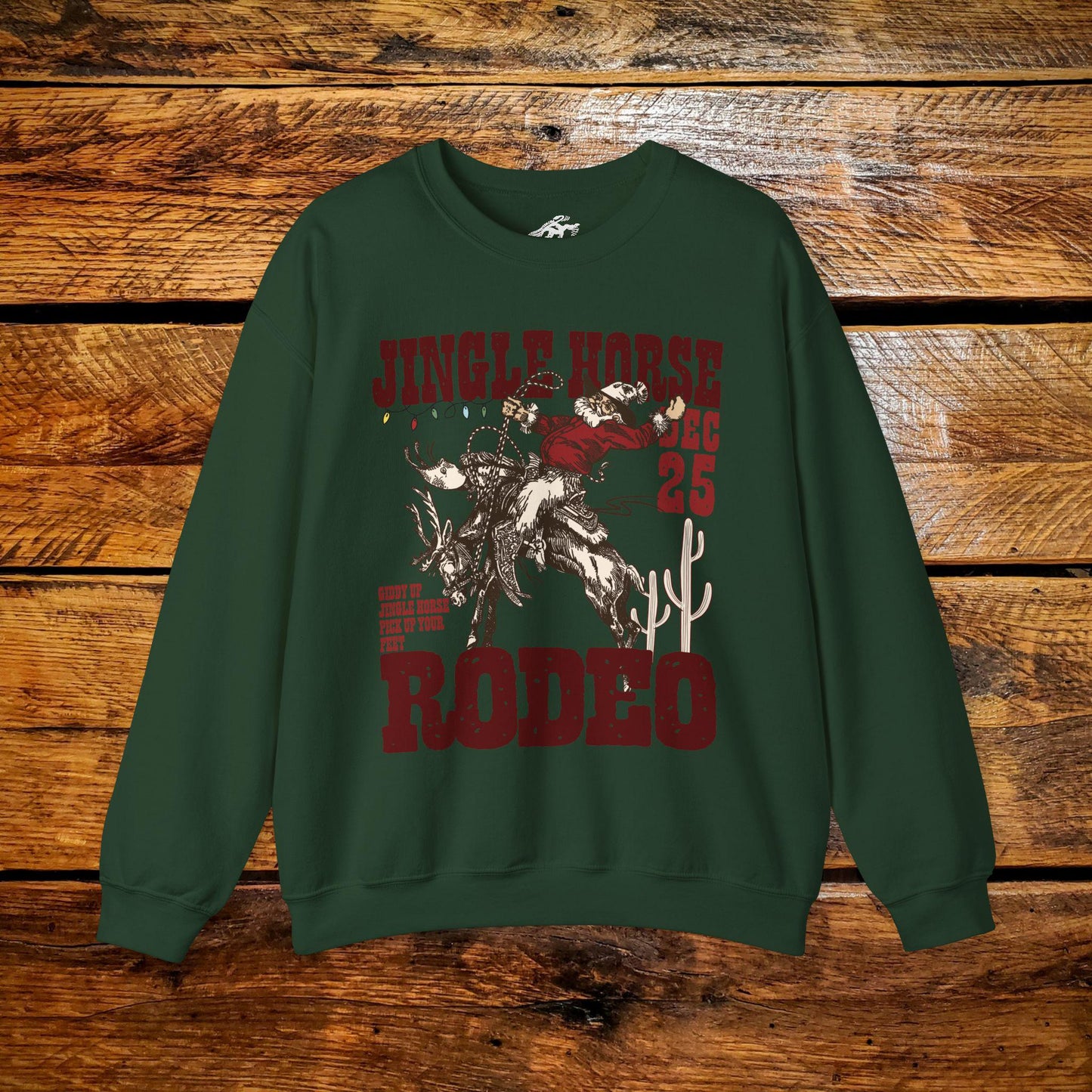 Jingle Horse Rodeo - Premium Vintage Western Sweatshirt - Pick Your Color - Youth & Adult Sizes