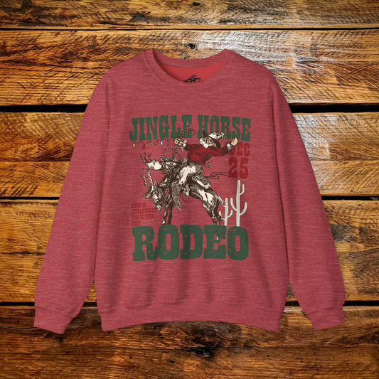 Jingle Horse Rodeo - Premium Vintage Western Sweatshirt - Pick Your Color - Youth & Adult Sizes