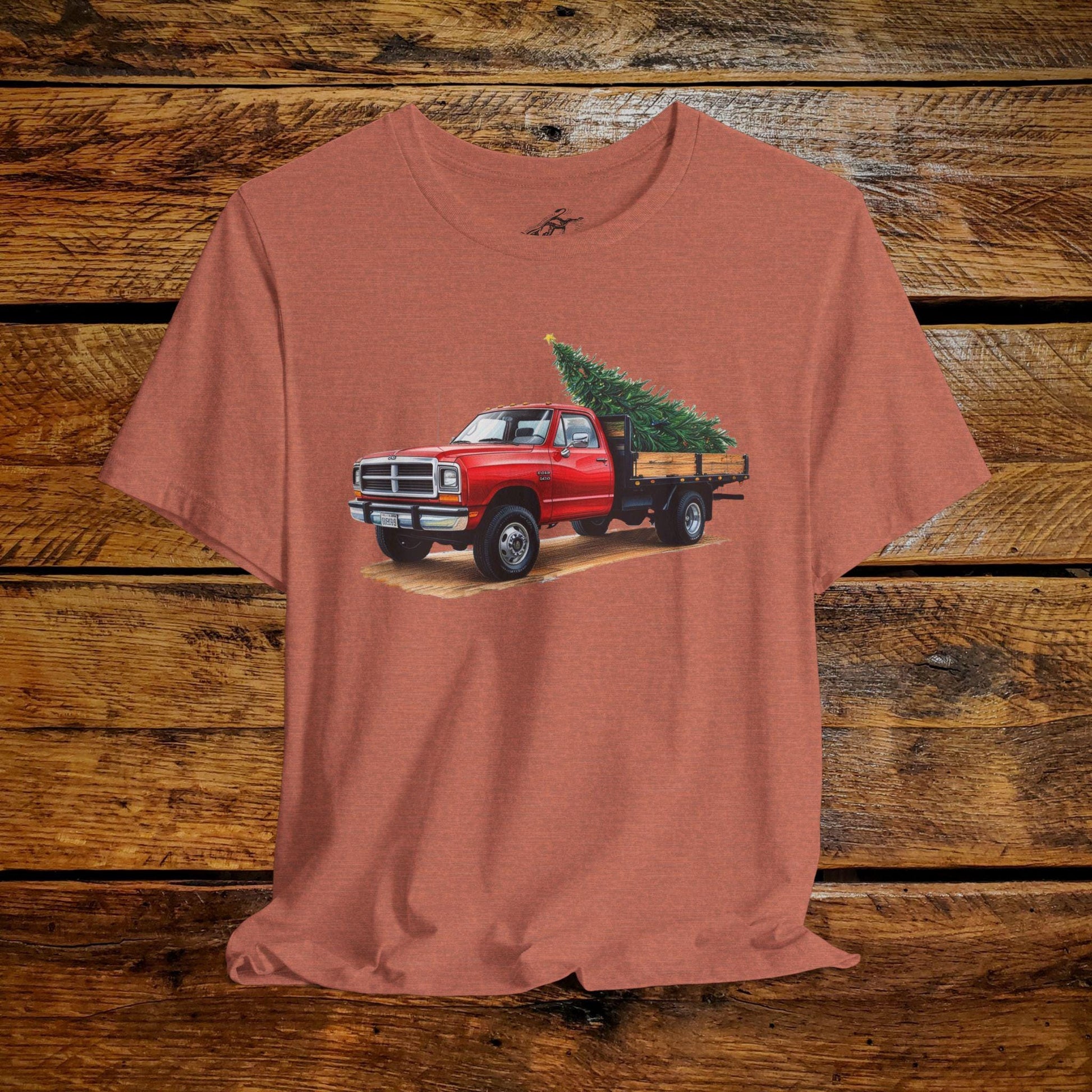 Vintage Ranch Truck & Christmas Tree - Premium Extra Soft Vintage Western Tee Shirt - Pick Your Color - Baby, Toddler, Youth, Adult Sizes