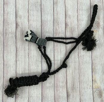 Mohair Noseband Muletape Horse Halters - Includes matching braided mule tape lead rope!