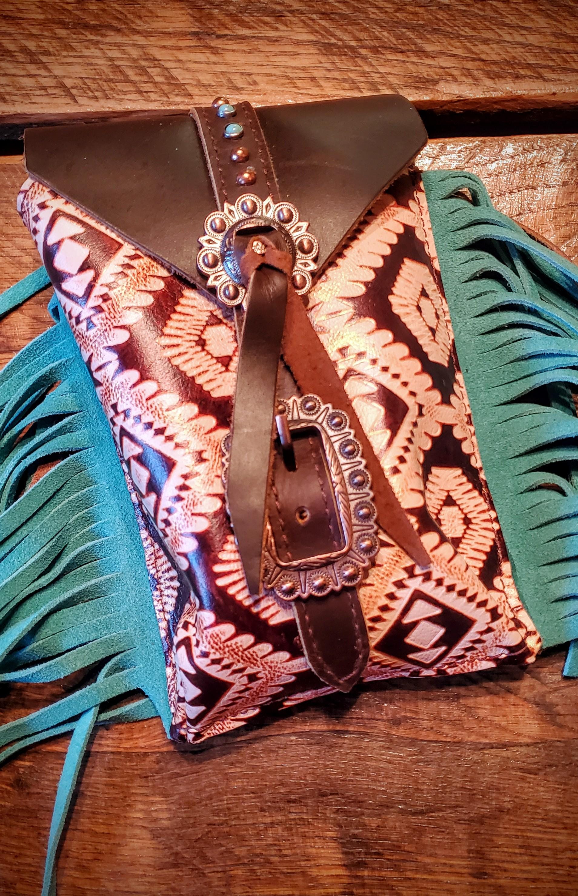 Genuine Cowhide Saddle Pouches / Horn Bags - Great Gifts, Stocking Stuffers!