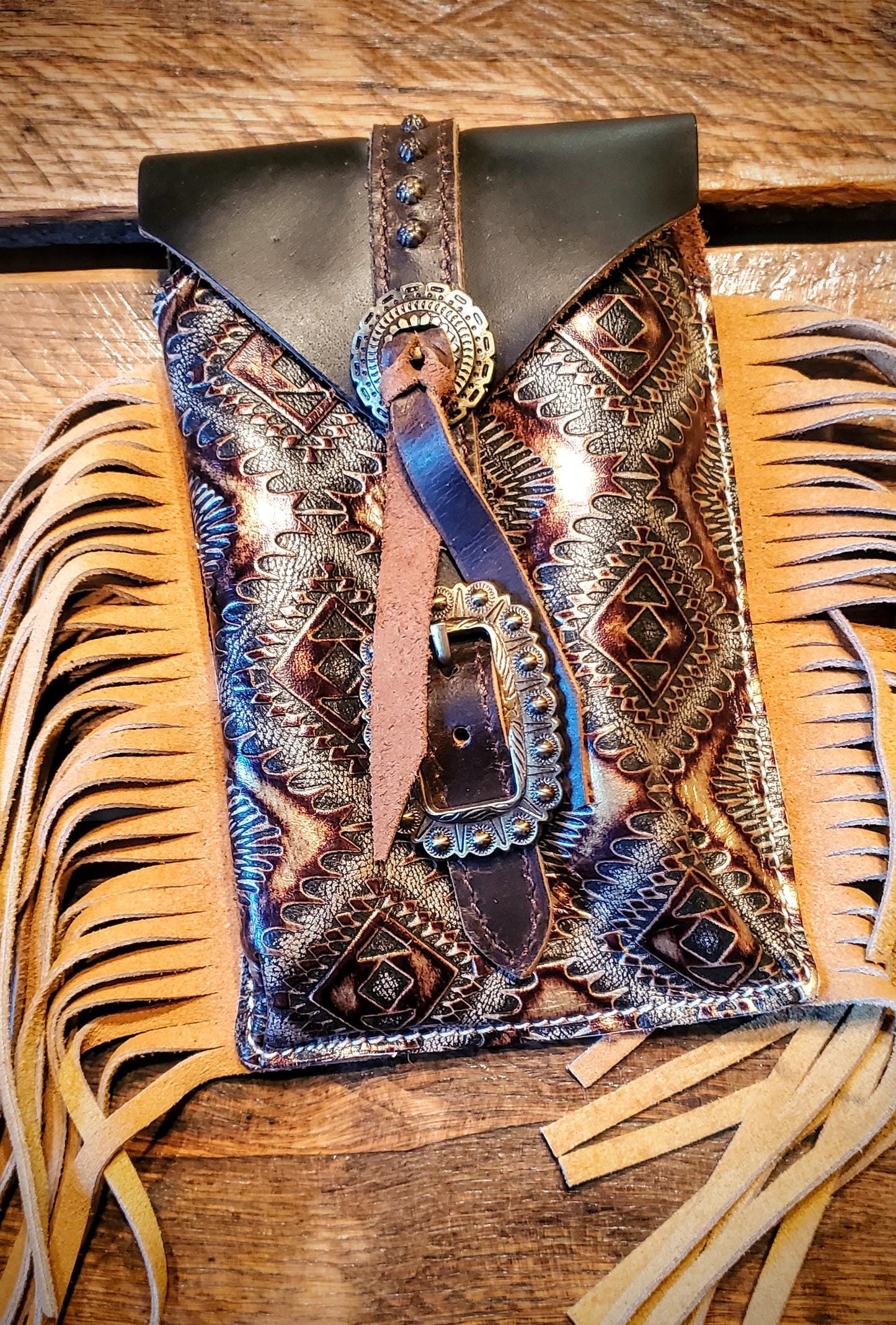 Genuine Cowhide Saddle Pouches / Horn Bags - Great Gifts, Stocking Stuffers!