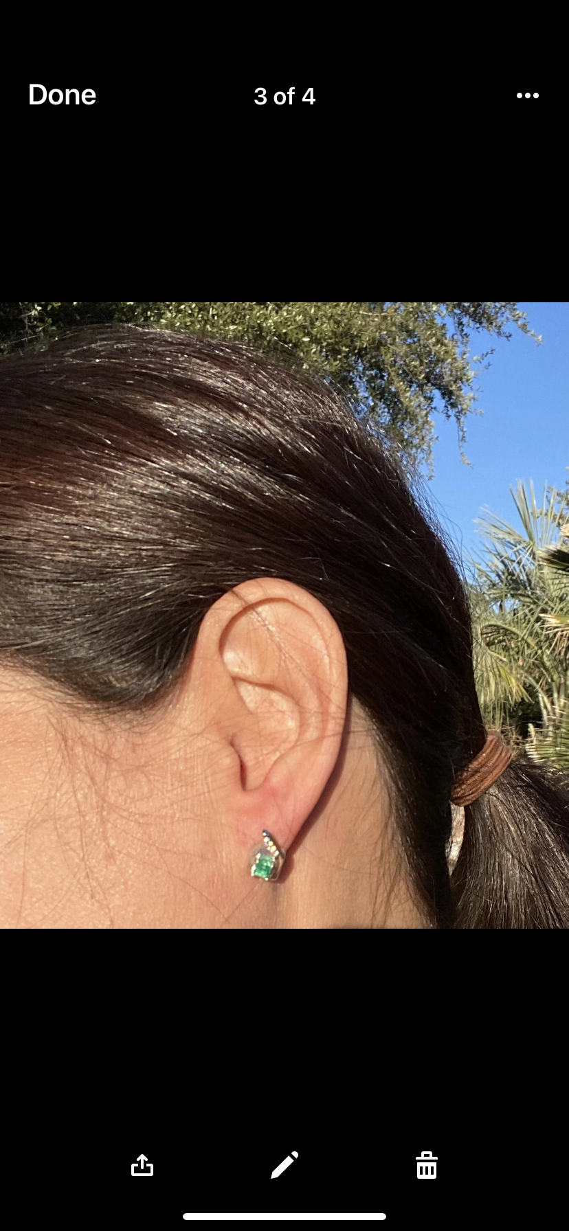 Colombian Emerald Earrings & Ring Set in Sterling Silver