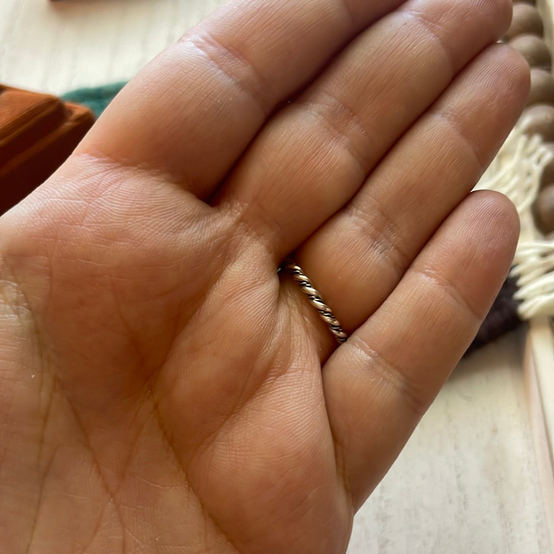 “The Dainty” Navajo Sterling Silver & Turquoise Ring