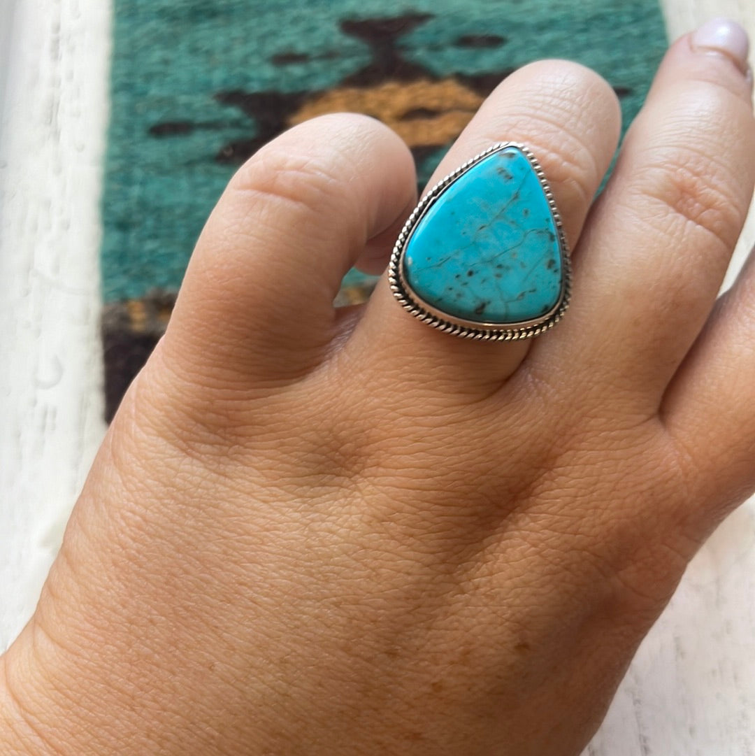 “The Randi” Navajo Sterling Silver & Turquoise Ring