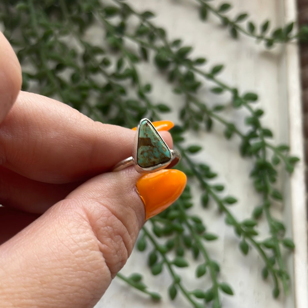 “The High Rise” Navajo Royston Turquoise Sterling Silver Ring